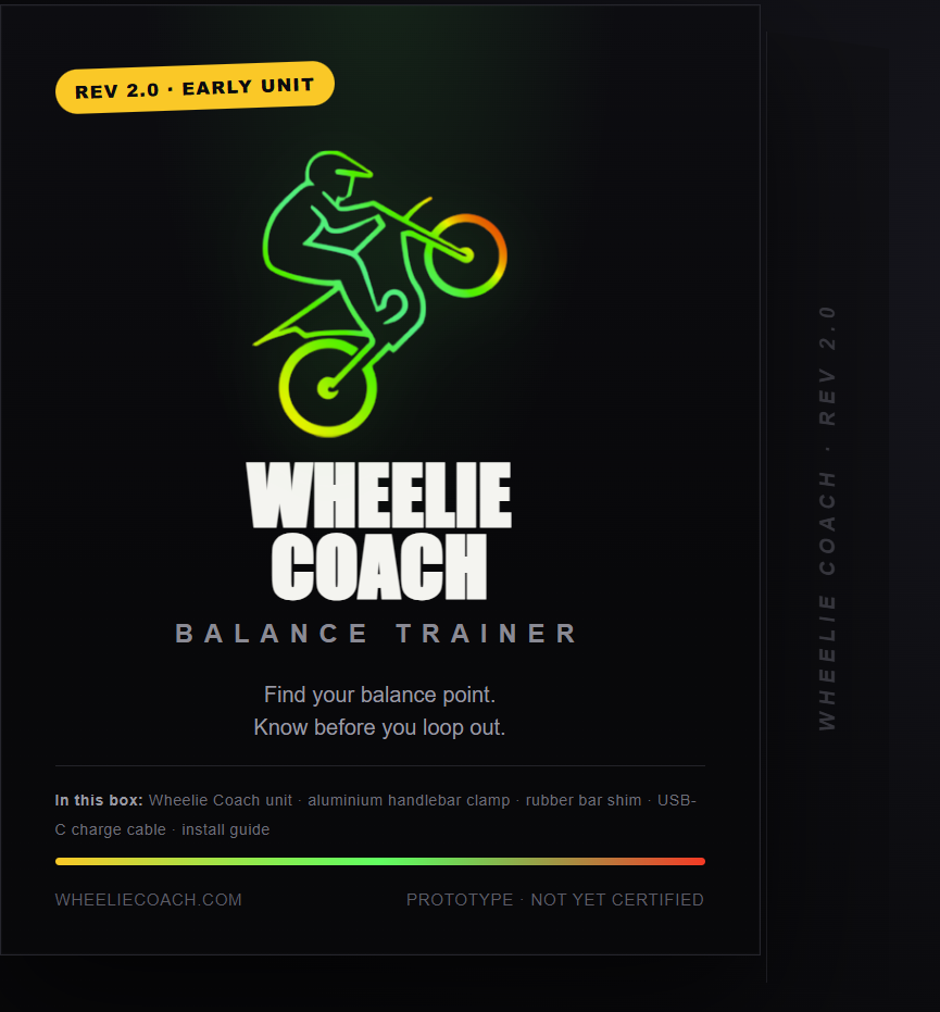 Wheelie Coach kit packaging design